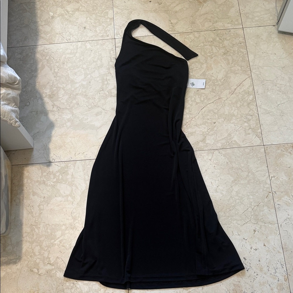 Mango Elegant Black Open Back Maxi Dress